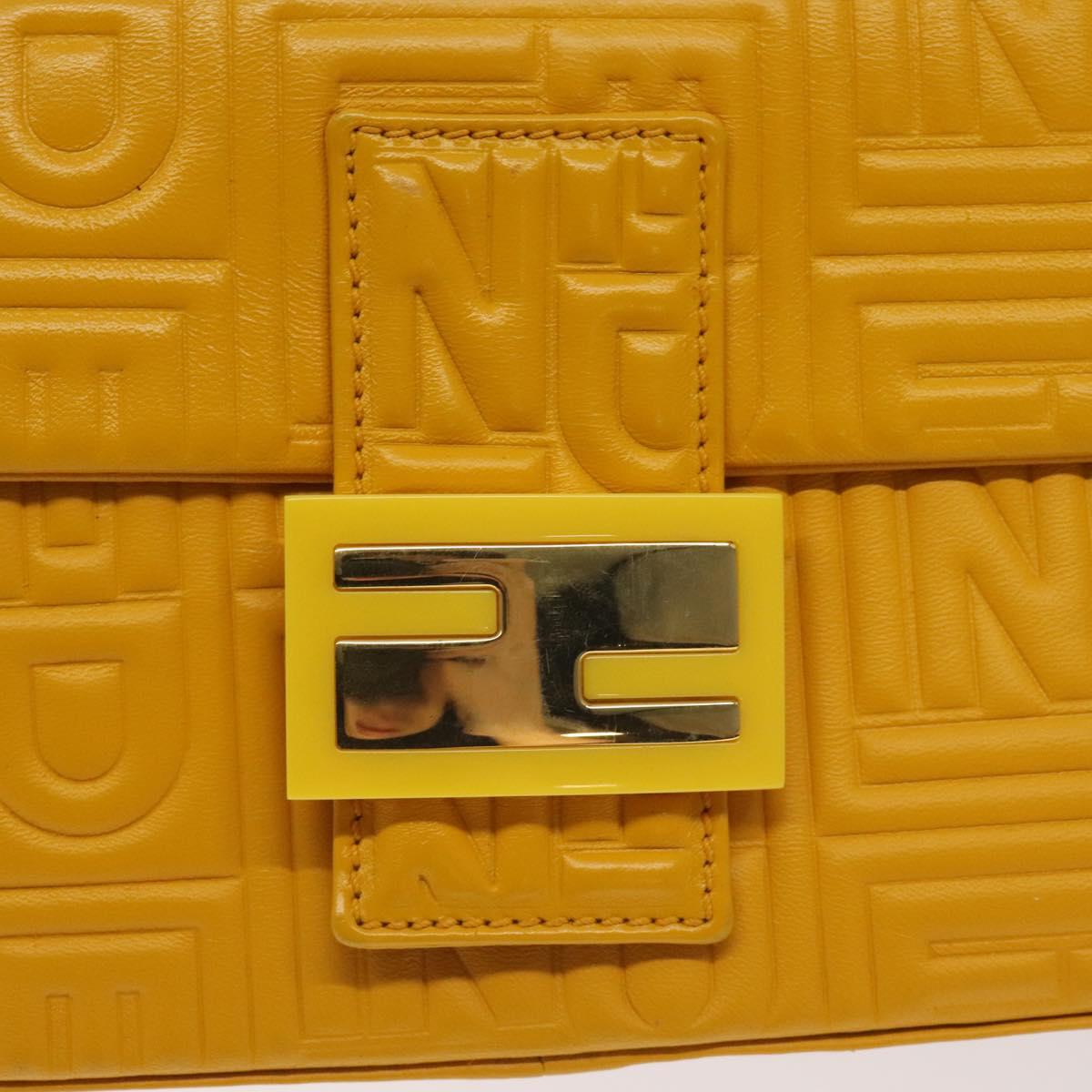 Fendi Baguette NM Bag Zucca Embossed Leather Medium