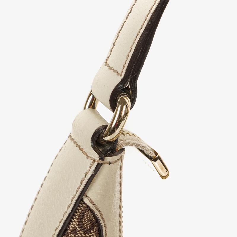 Gucci Charmy Beige GG Canvas Hobo Bag