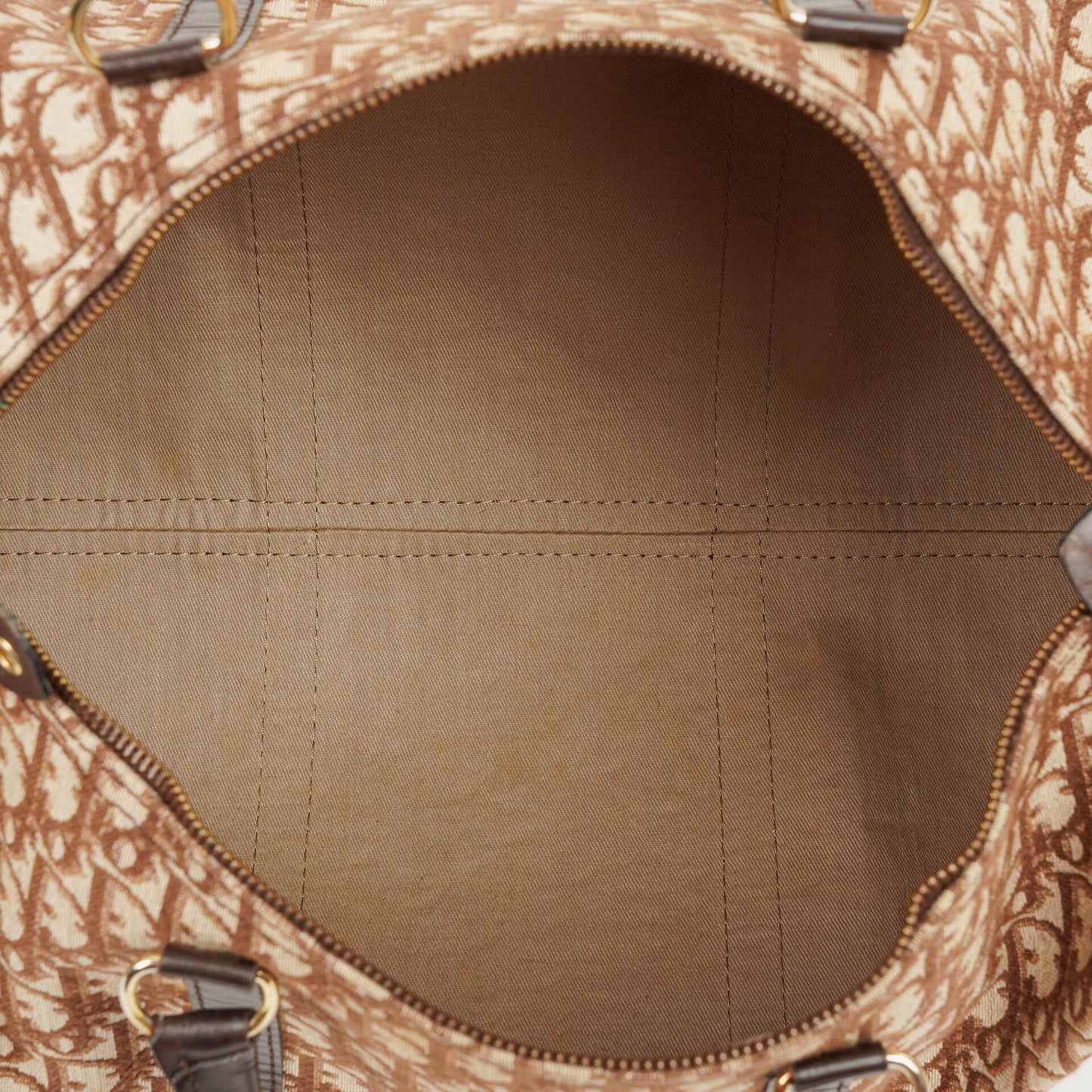 Christian Dior Trotter 40 Vintage Brown Boston Bag