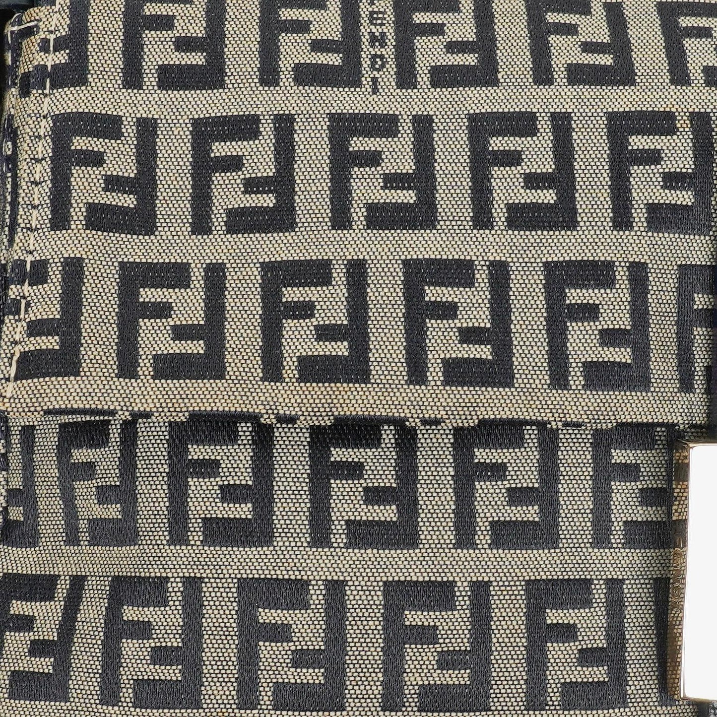 Fendi Zuccino Baguette Navy/Grey Handbag