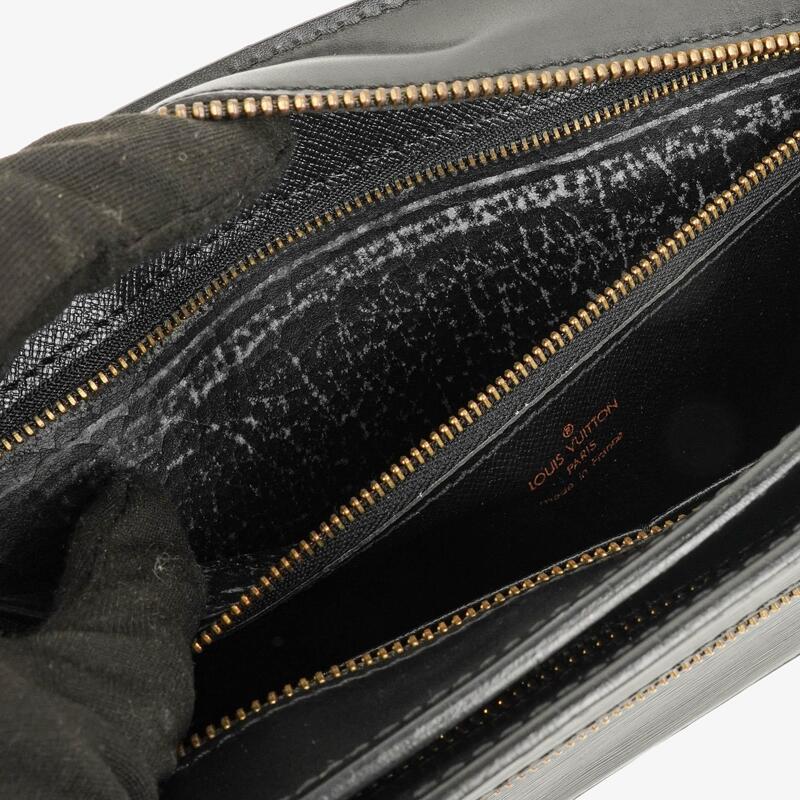 Louis Vuitton Enghien Black EPI Leather Shoulder Bag