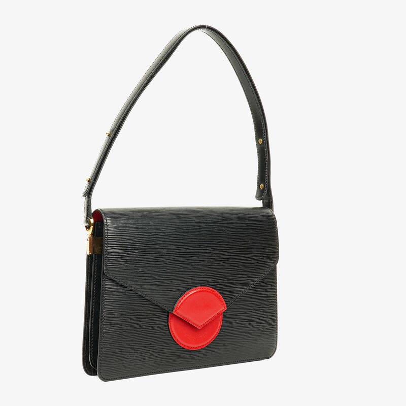Louis Vuitton Epi Leather Black Red Hoche Shoulder Bag