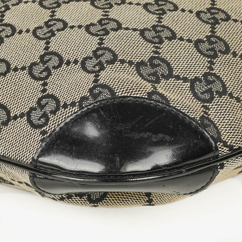 Gucci GG Canvas Handle Ring Hobo Bag