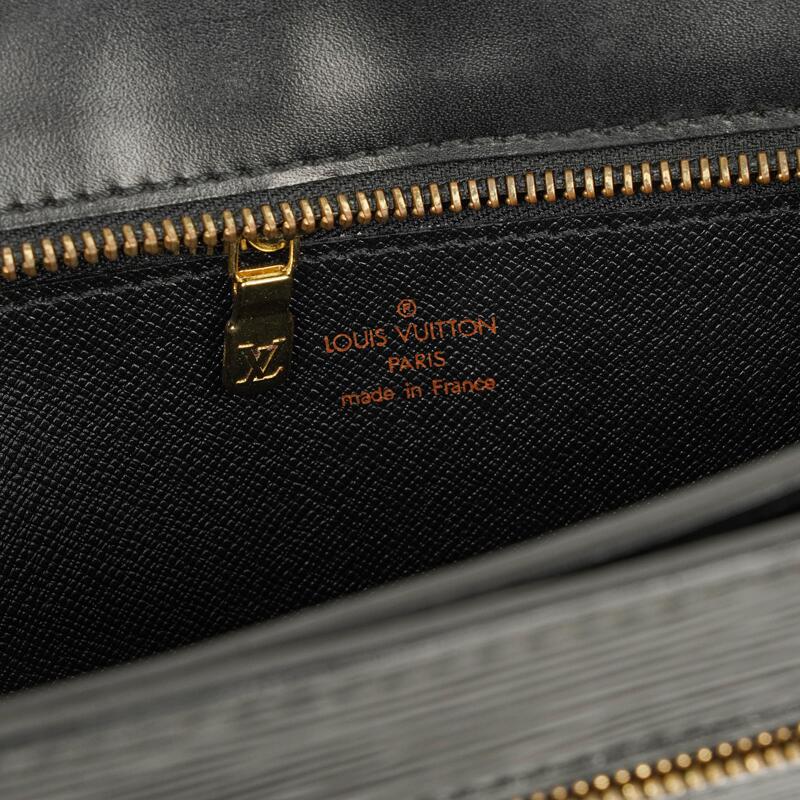 Louis Vuitton Enghien Black EPI Leather Shoulder Bag