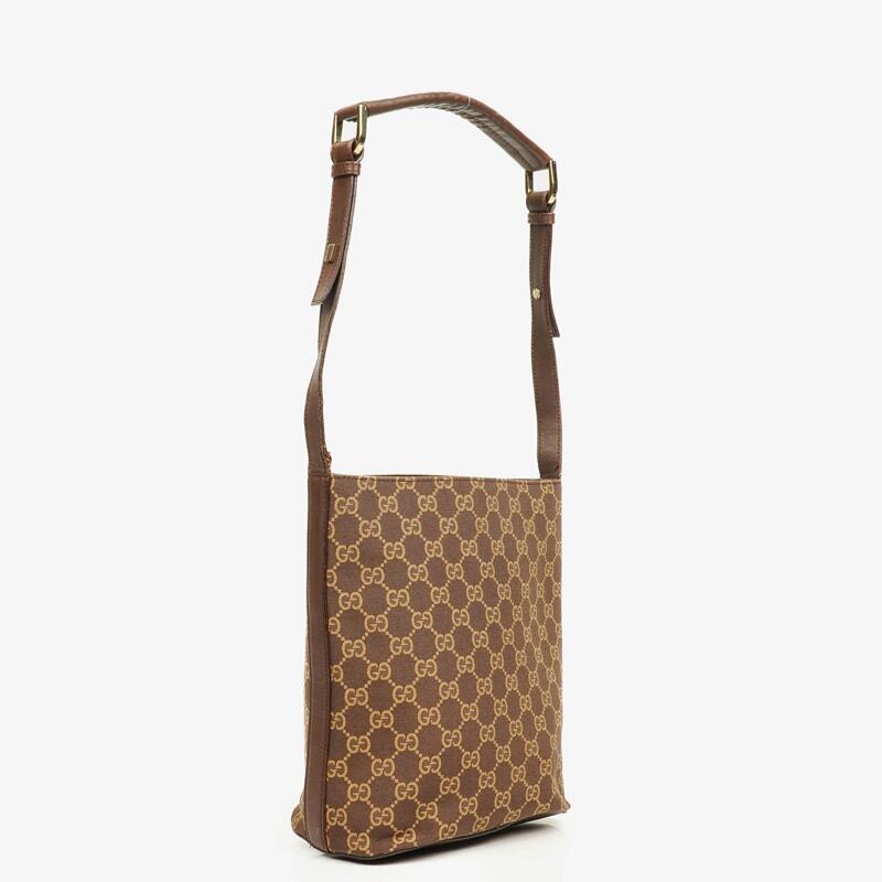Gucci Brown Monogram GG Canvas Tote Bag