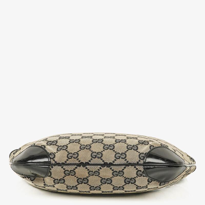 Gucci GG Canvas Handle Ring Hobo Bag