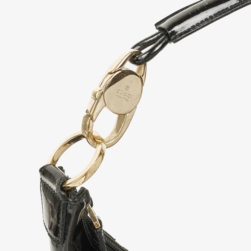 Gucci GG Canvas Handle Ring Hobo Bag