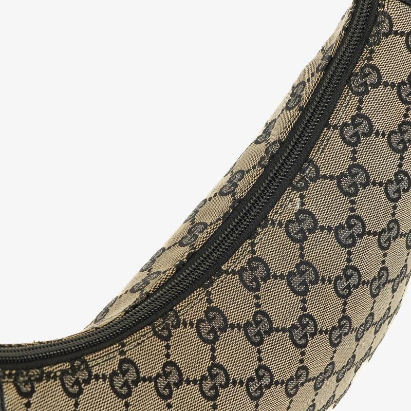 Gucci GG Canvas Handle Ring Hobo Bag
