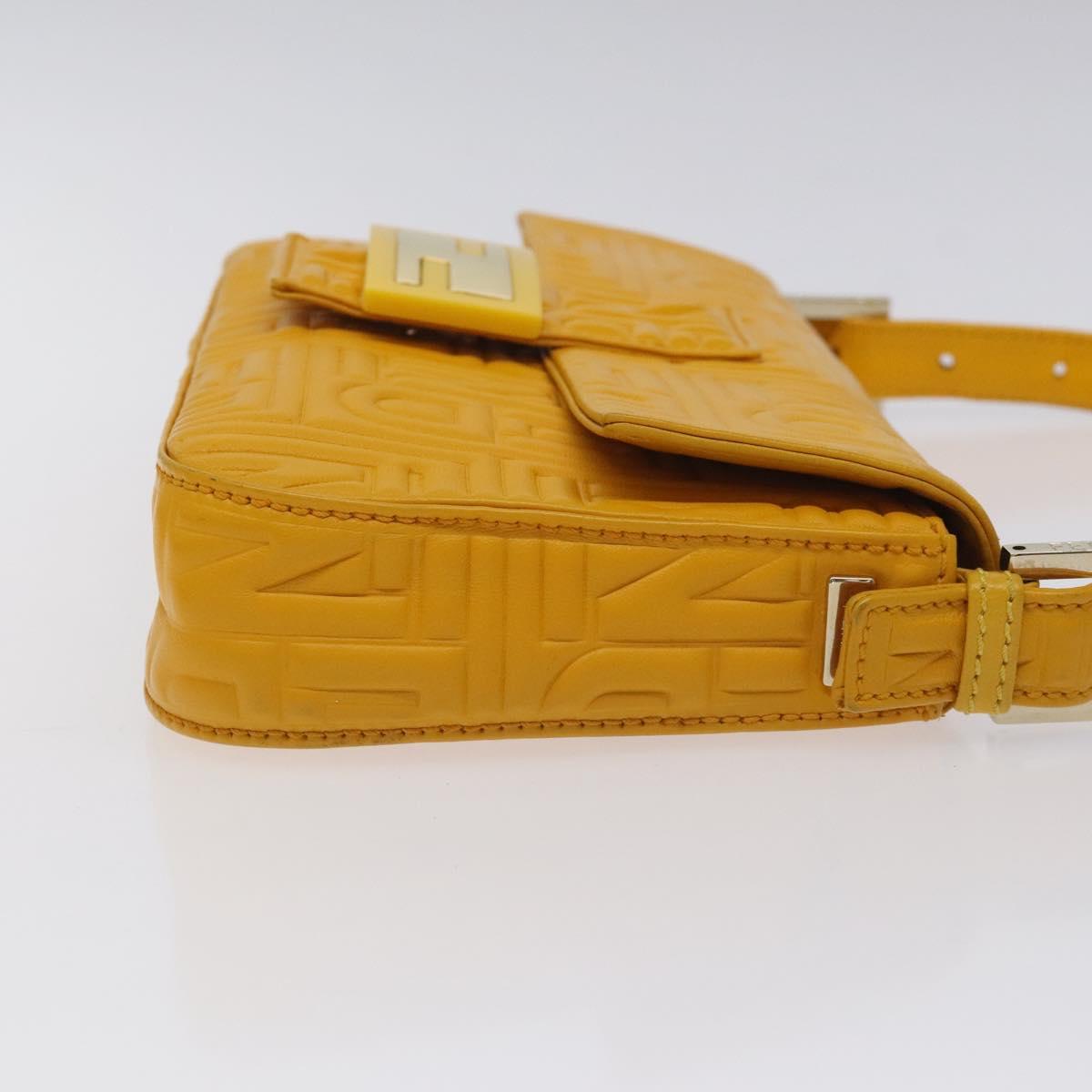 Fendi Baguette NM Bag Zucca Embossed Leather Medium