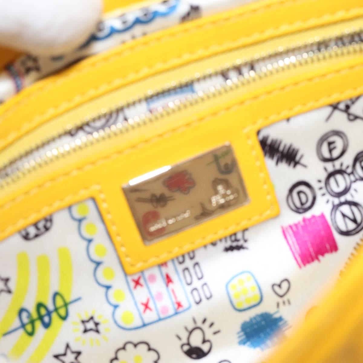 Fendi Baguette NM Bag Zucca Embossed Leather Medium