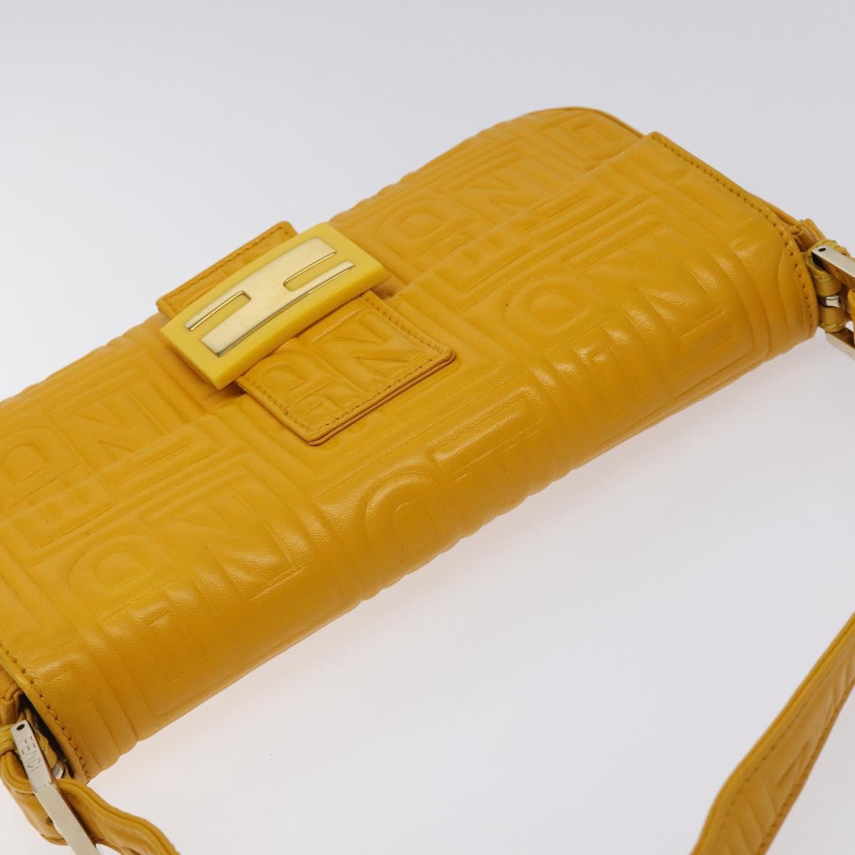 Fendi Baguette NM Bag Zucca Embossed Leather Medium