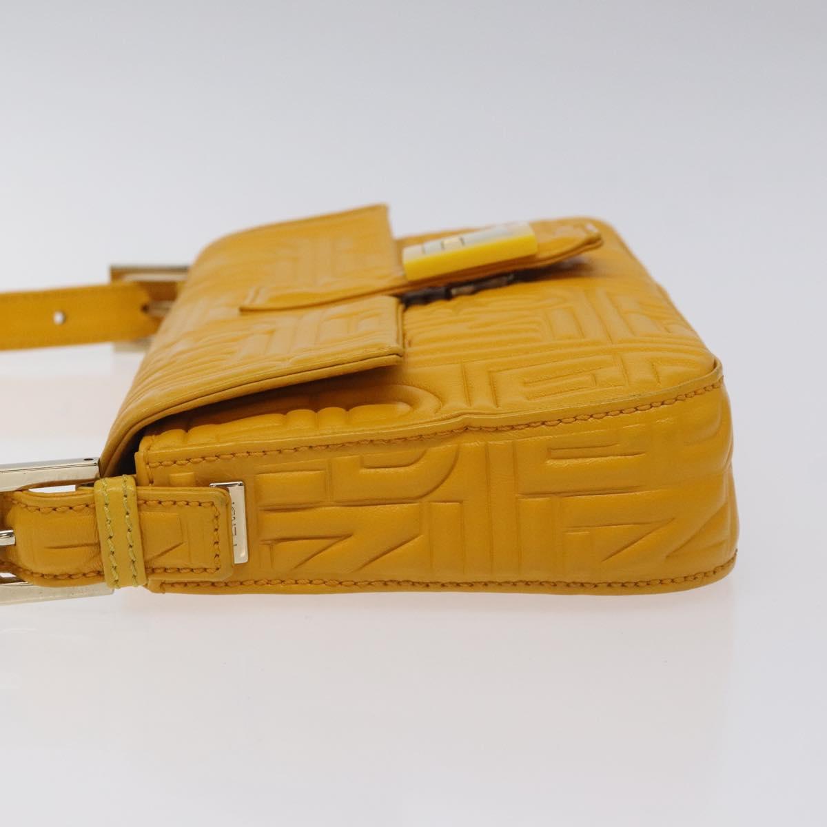 Fendi Baguette NM Bag Zucca Embossed Leather Medium