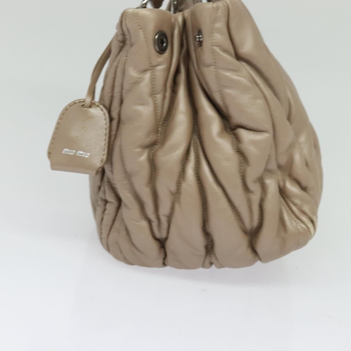 Miu Miu Coffer Convertible Satchel Matelasse Leather Medium