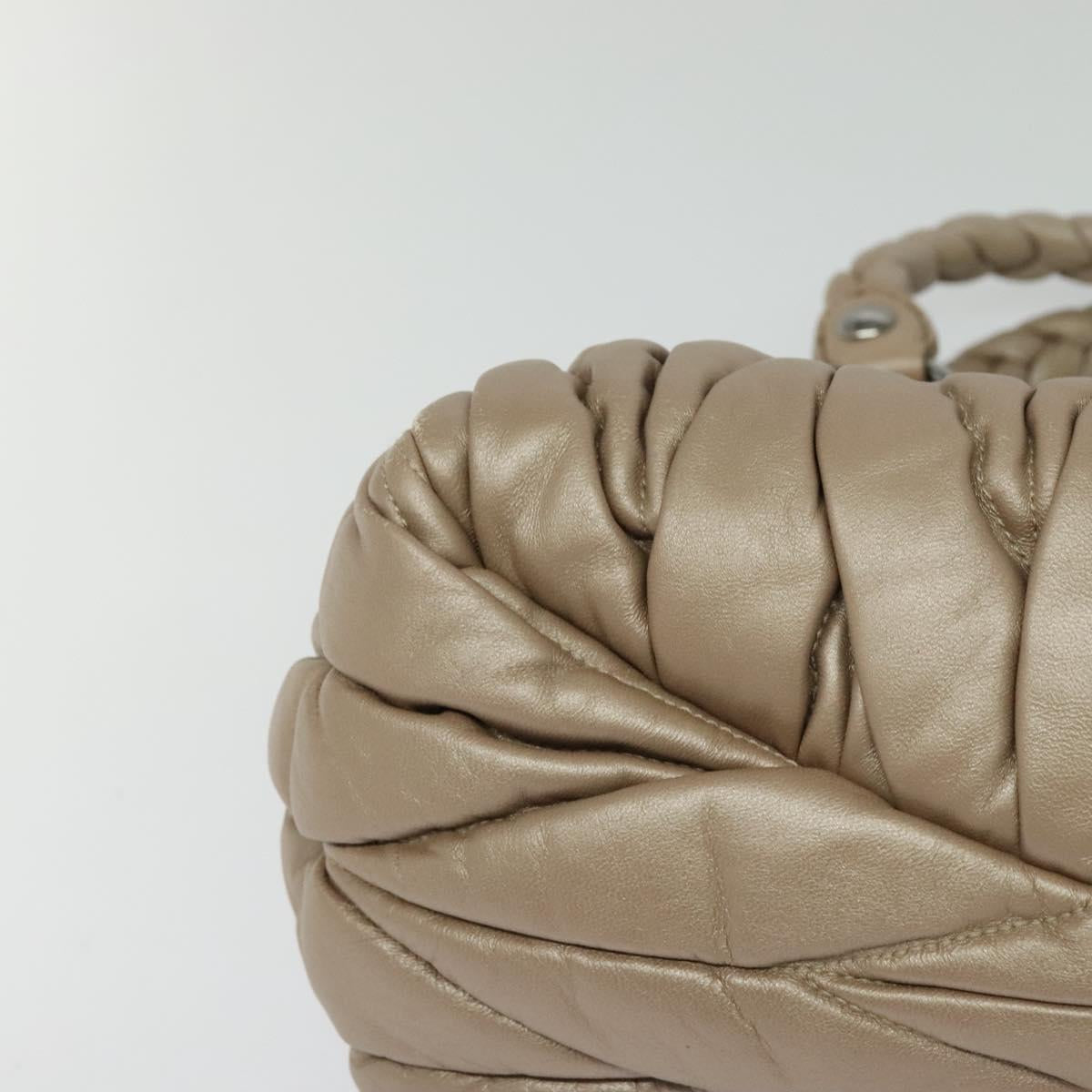 Miu Miu Coffer Convertible Satchel Matelasse Leather Medium