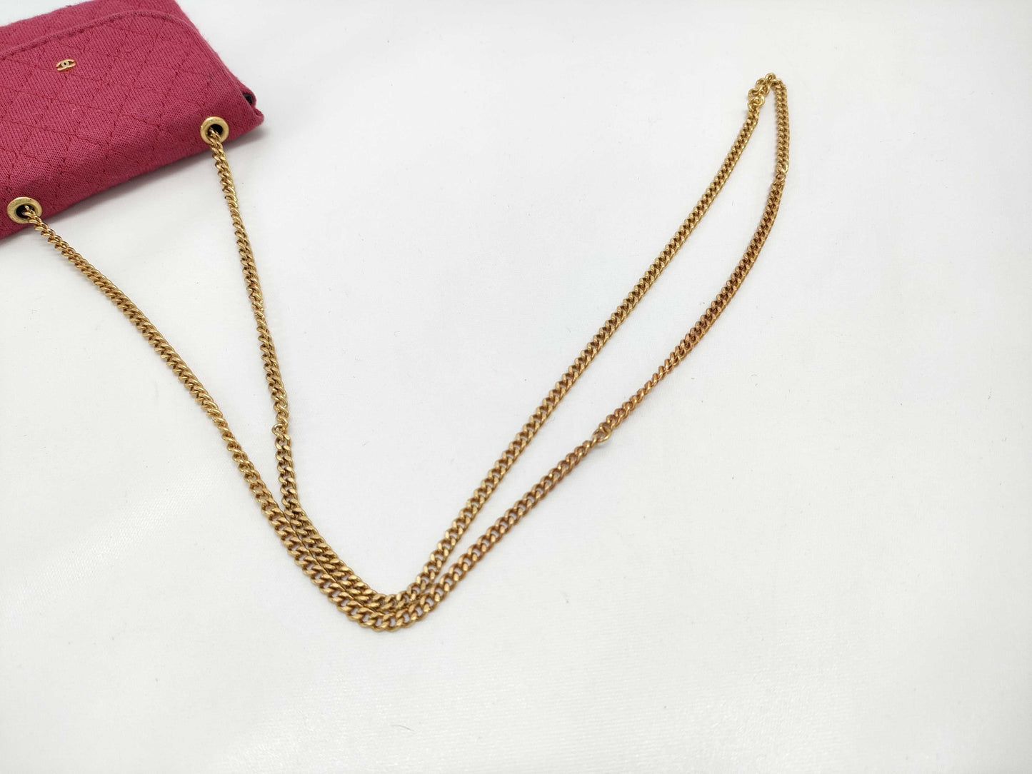Chanel Classic Flap Card Holder on Chain Quilted Jersey Mini