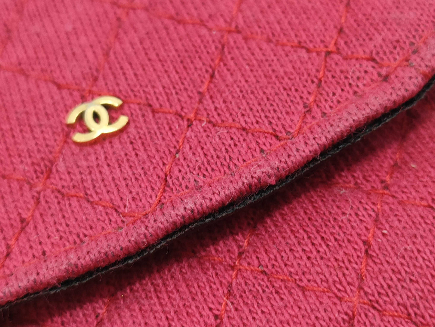 Chanel Classic Flap Card Holder on Chain Quilted Jersey Mini