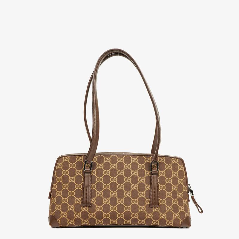 Gucci Brown GG Monogram Canvas Shoulder Bag