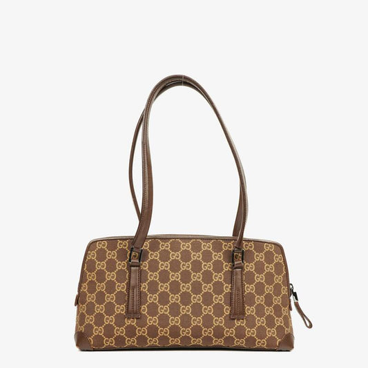 Gucci Brown GG Monogram Canvas Shoulder Bag