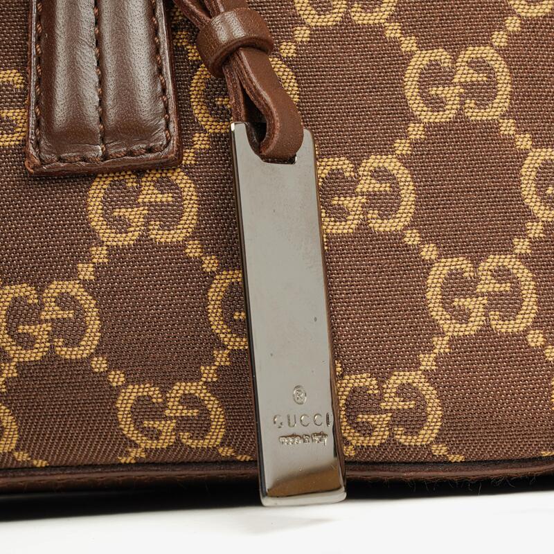 Gucci Brown GG Monogram Canvas Shoulder Bag