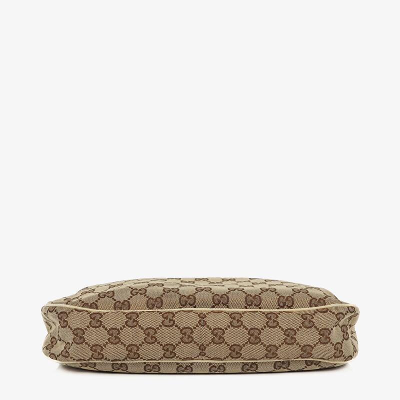 Gucci Charmy Beige GG Canvas Hobo Bag