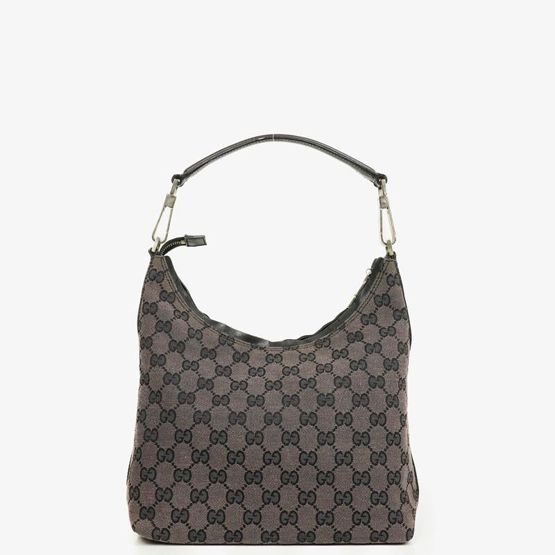 Gucci GG Canvas And Leather Shoulder Hobo Bag
