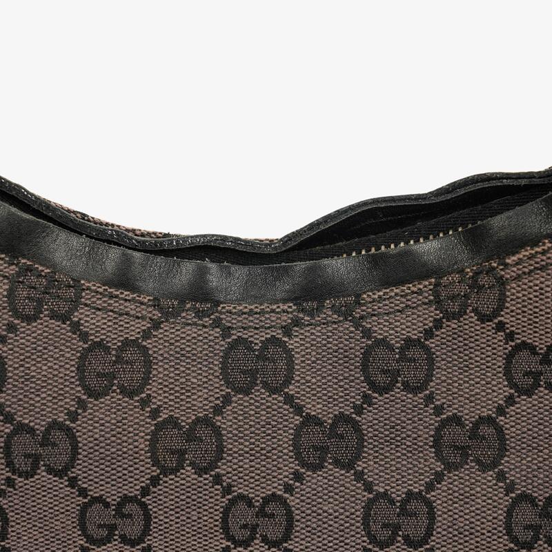 Gucci GG Canvas And Leather Shoulder Hobo Bag