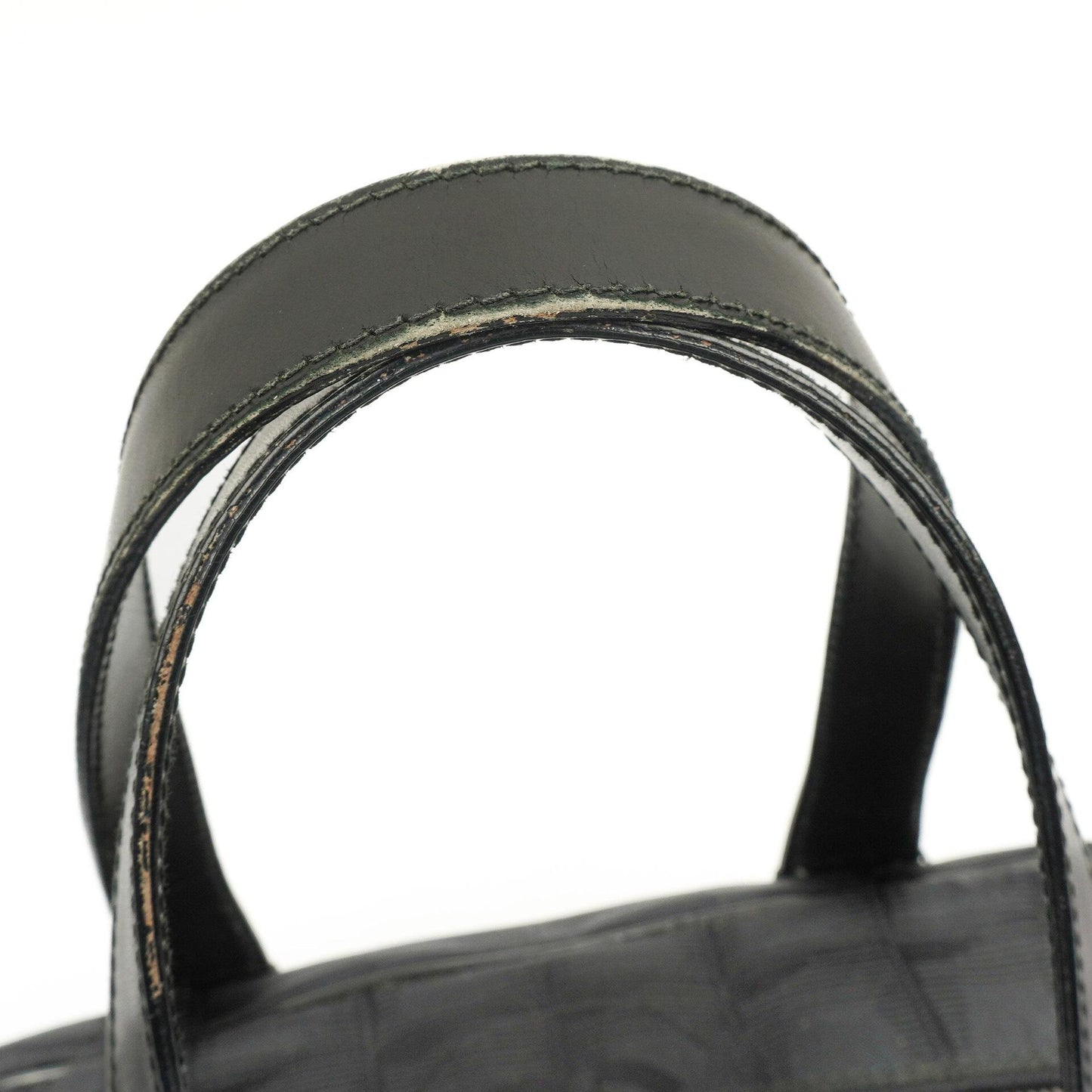 Chanel Black Nylon Travel Bowler Bag