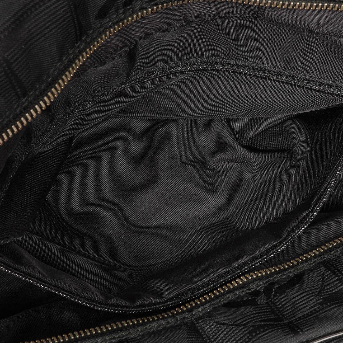 Chanel Black Nylon Travel Bowler Bag