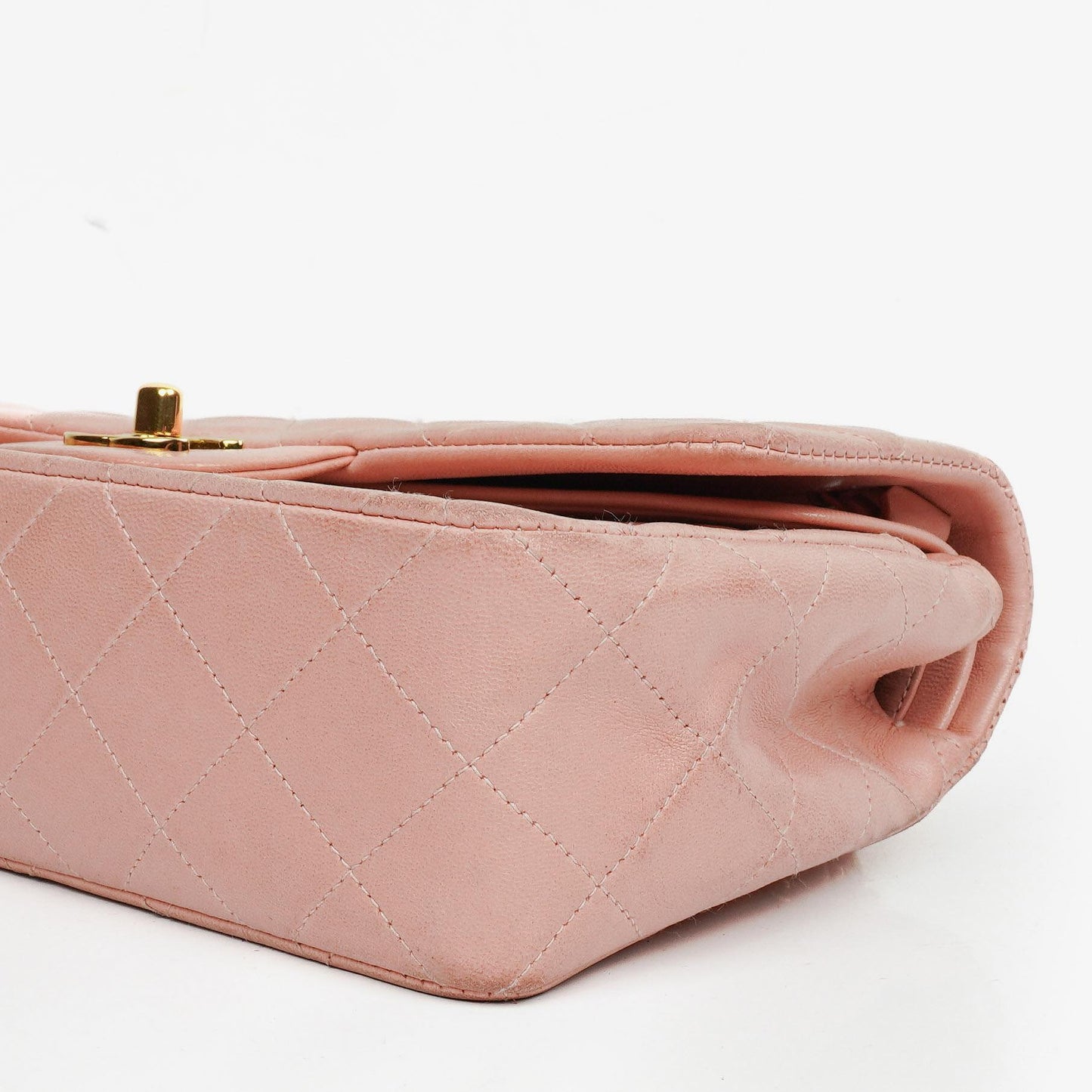 Chanel Vintage Classic Double Flap Bag in Quilted Lambskin with 24K Gold-Plated Hardware
