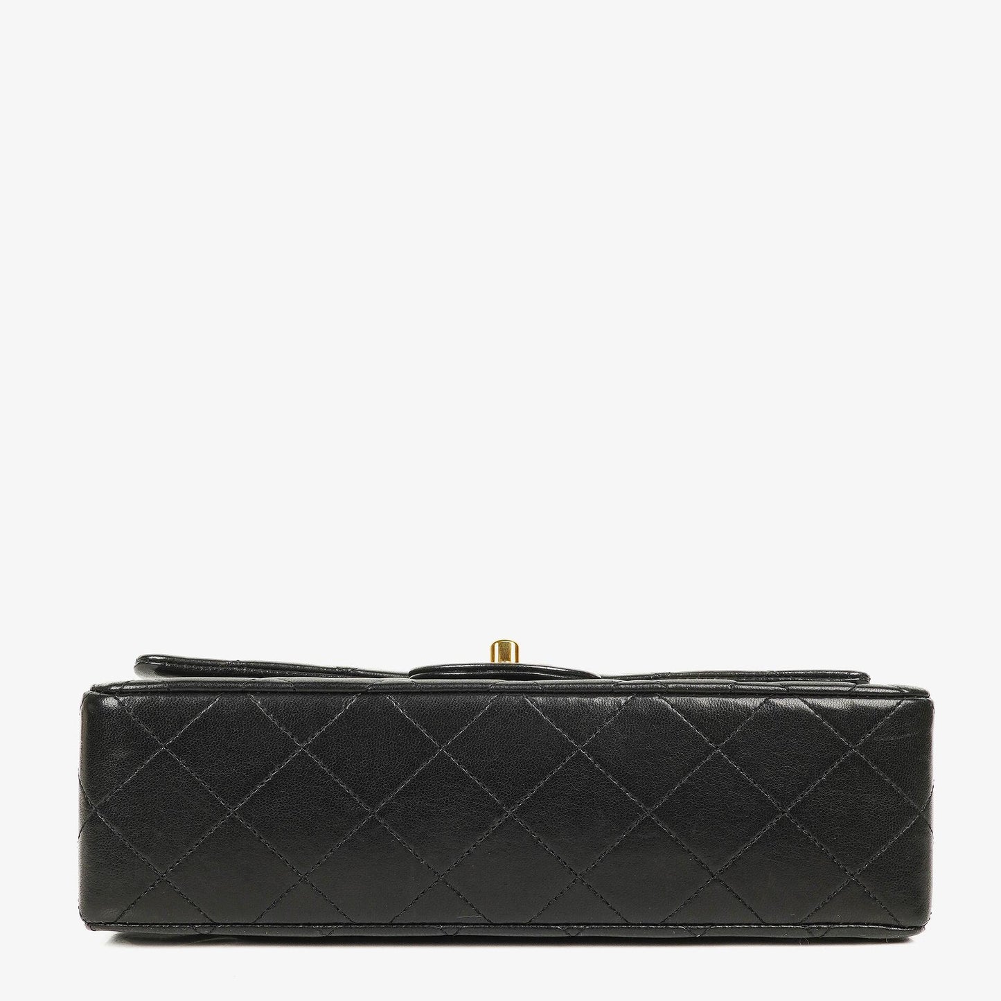 Chanel Vintage Small Classic Double Flap Bag Black Quilted Lambskin 24K Gold-Plated Hardware