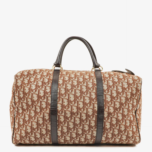 Christian Dior Trotter 40 Vintage Brown Boston Bag