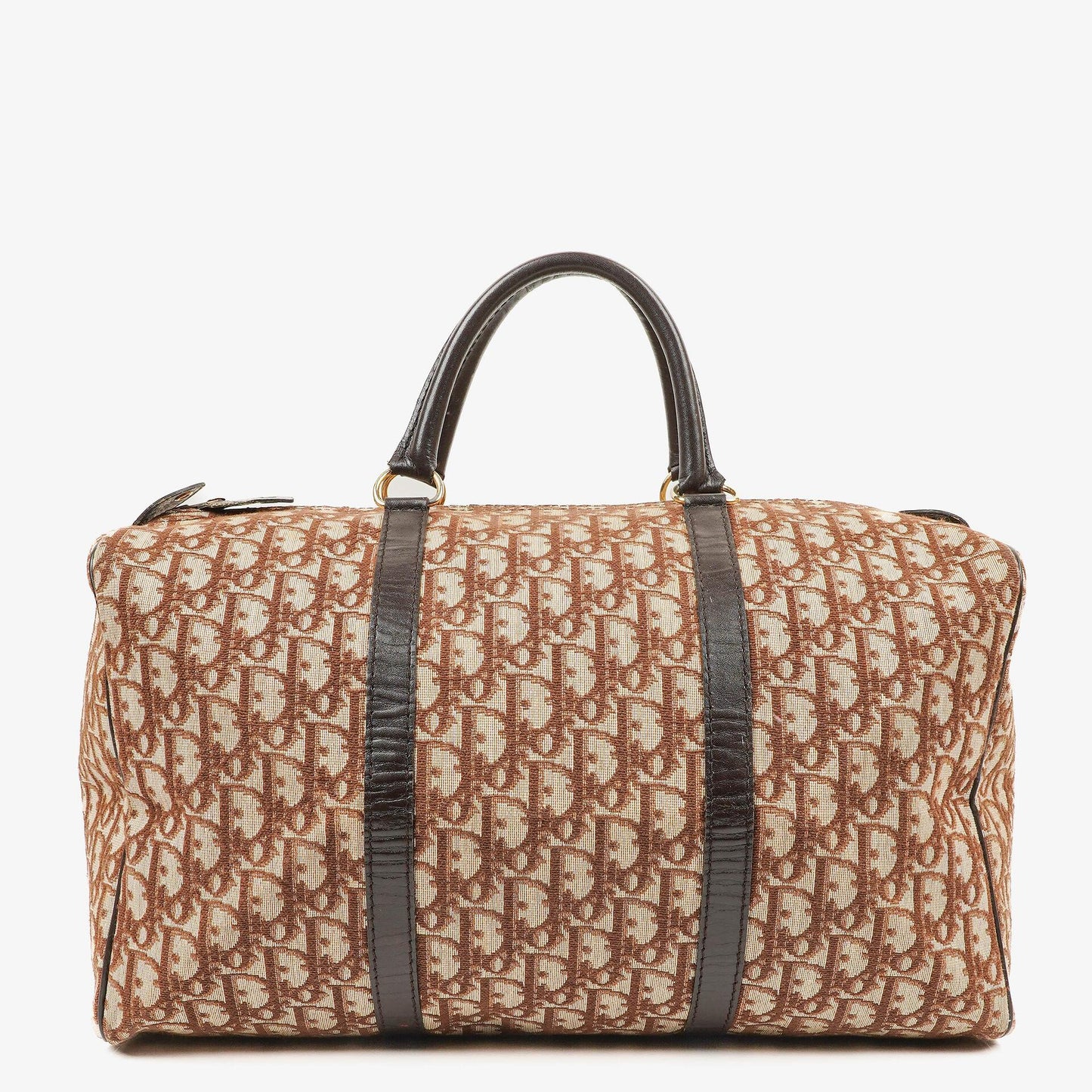 Christian Dior Trotter 40 Vintage Brown Boston Bag