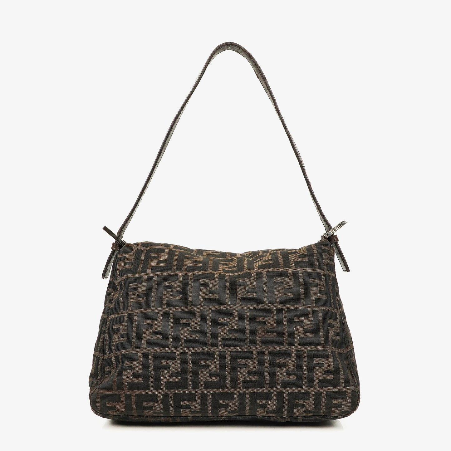 Fendi Mama Baguette Zucca Brown Shoulder Bag