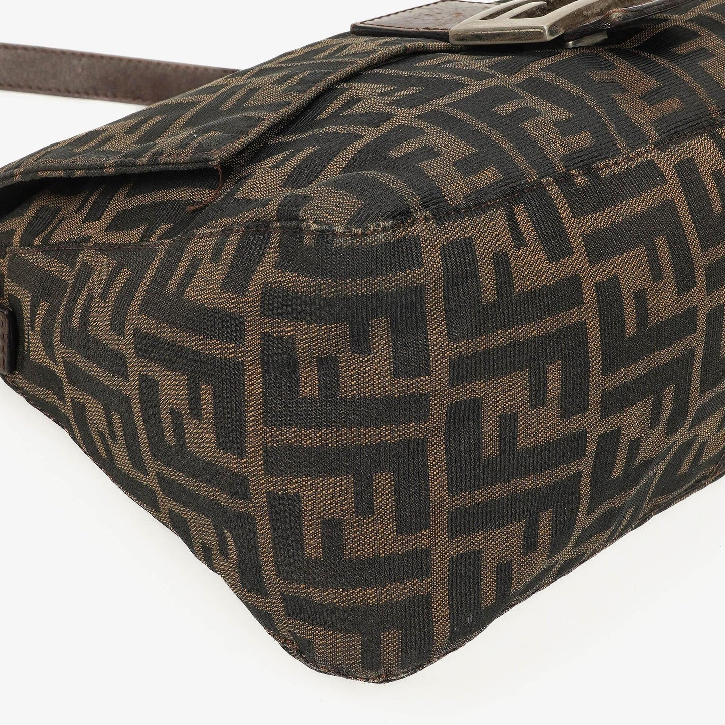 Fendi Mama Baguette Zucca Brown Shoulder Bag