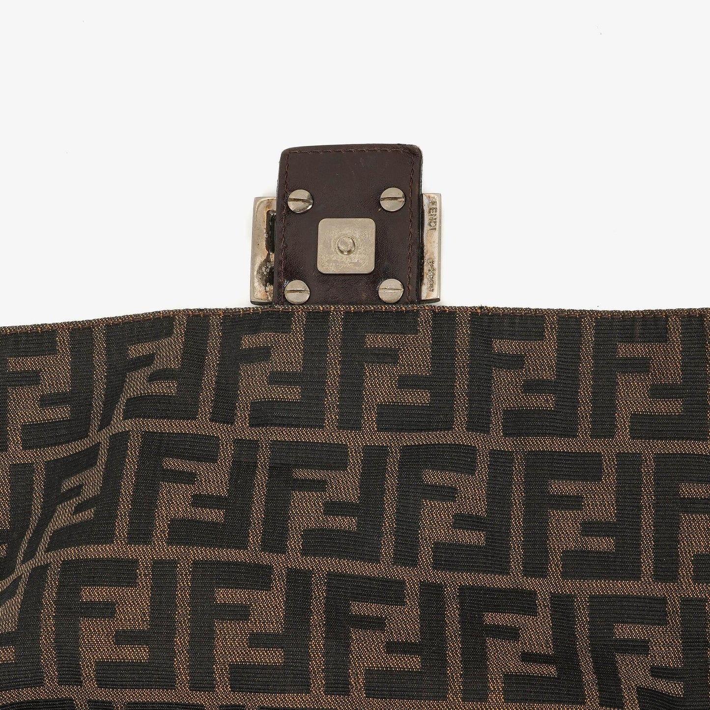 Fendi Mama Baguette Zucca Brown Shoulder Bag