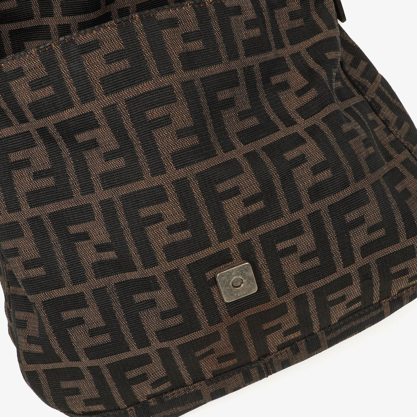 Fendi Mama Baguette Zucca Brown Shoulder Bag