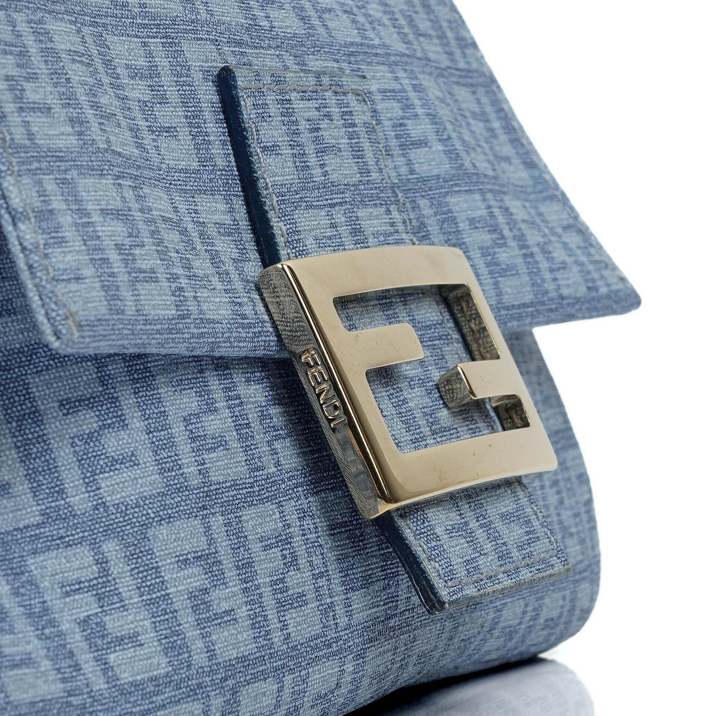 Fendi Mini Mamma Forever Blue Shoulder Bag
