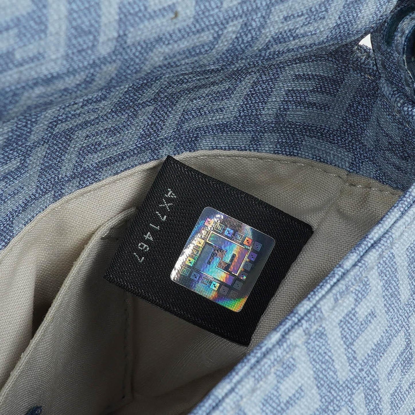 Fendi Mini Mamma Forever Blue Shoulder Bag