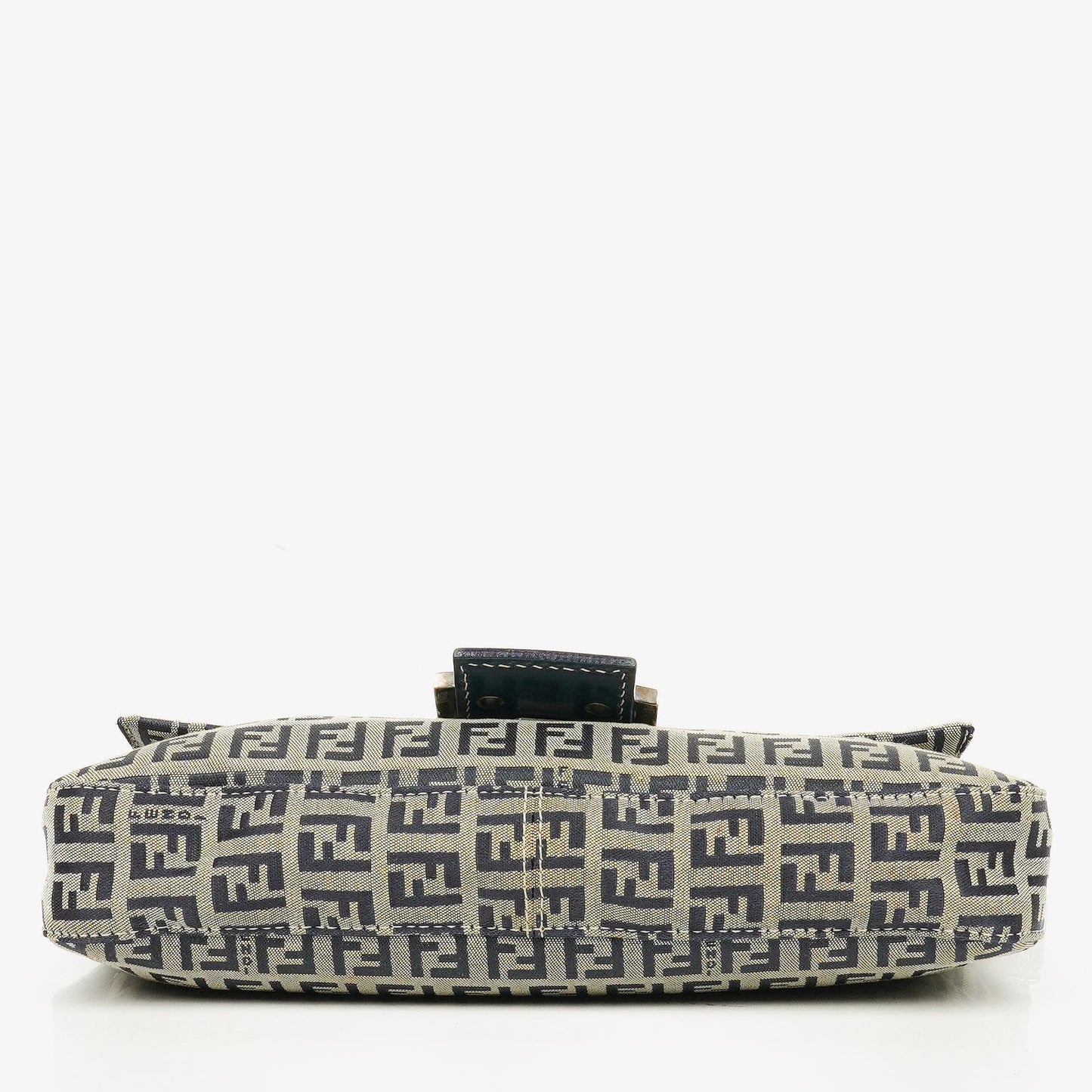 Fendi Zuccino Baguette Navy/Grey Handbag