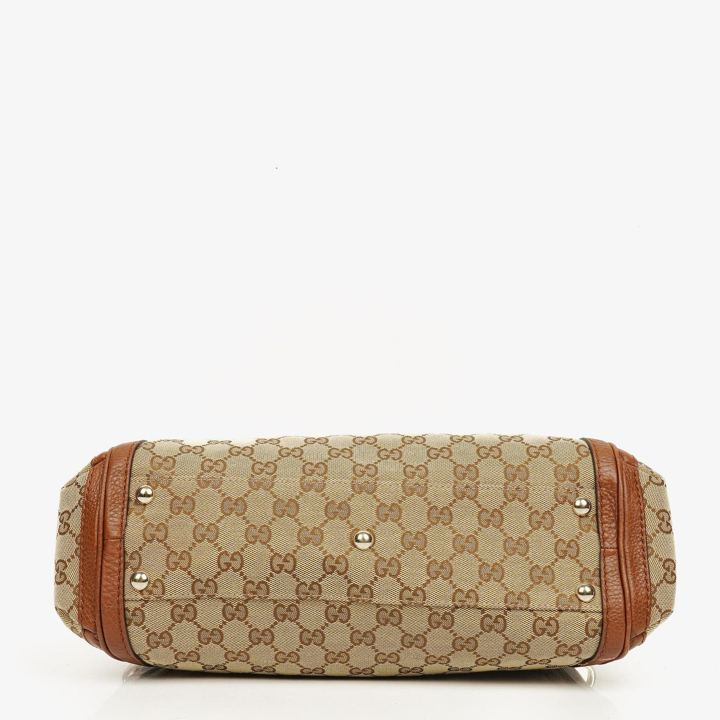 Gucci Bella Monogram Canvas Satchel Tote Bag
