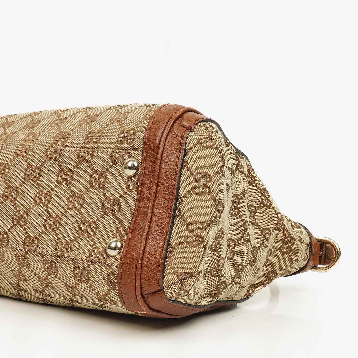 Gucci Bella Monogram Canvas Satchel Tote Bag