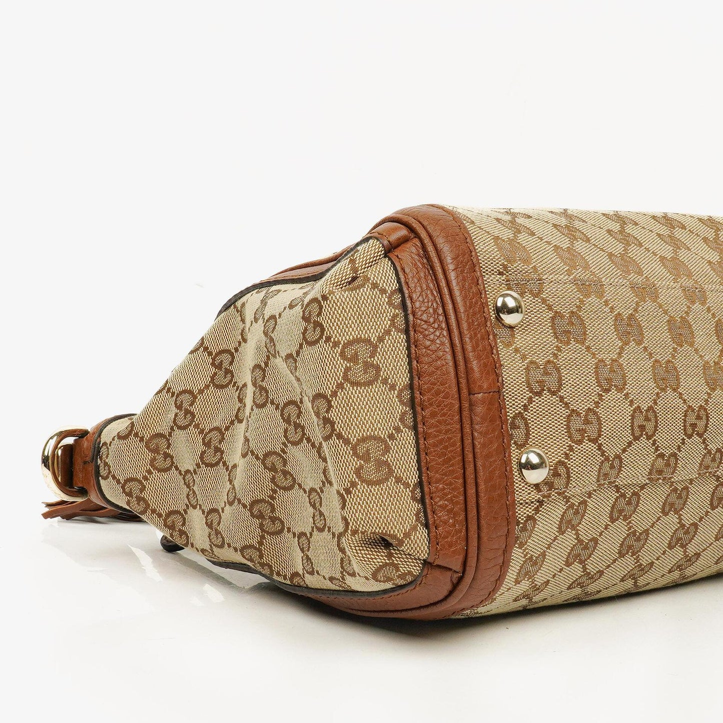 Gucci Bella Monogram Canvas Satchel Tote Bag