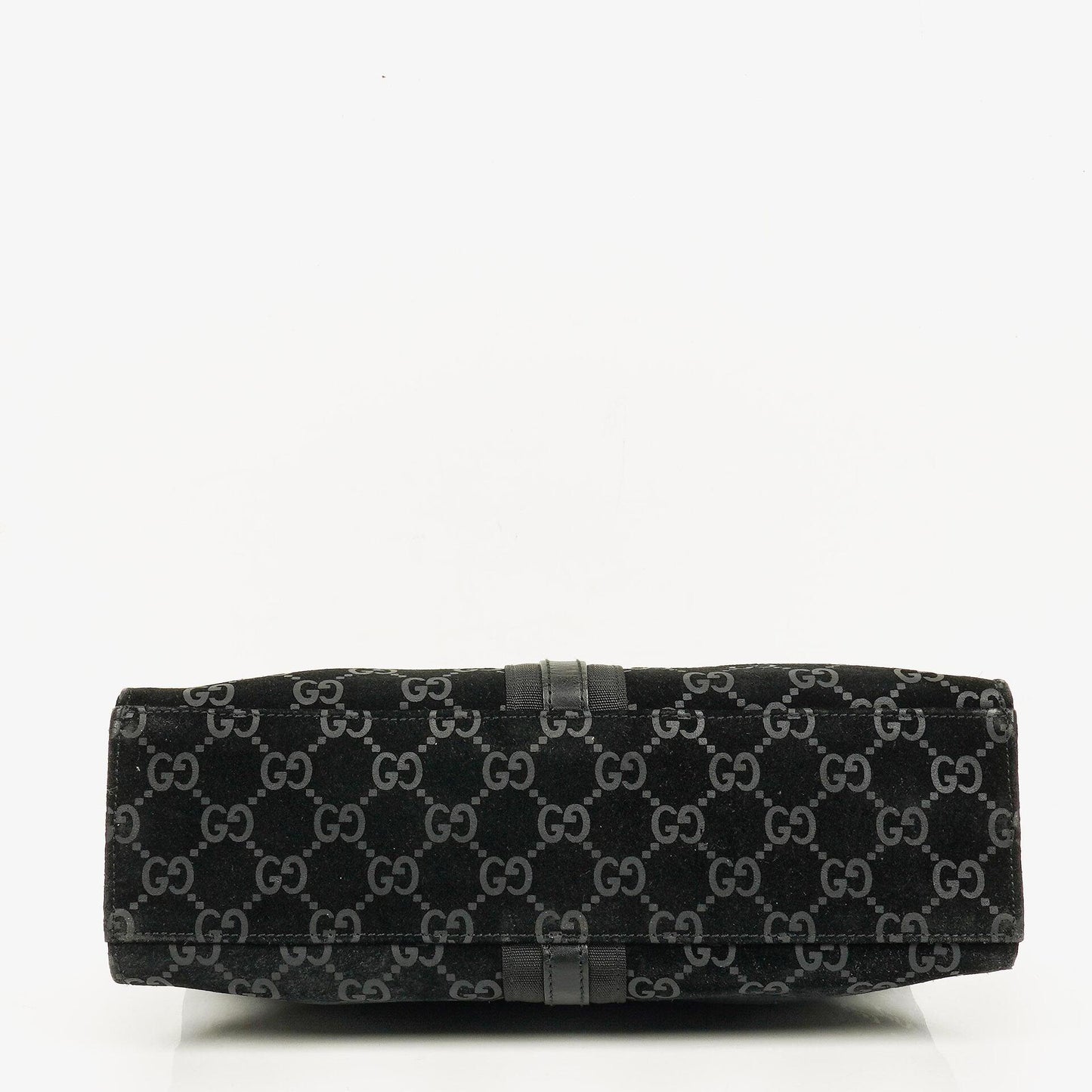 Gucci Black Jackie GG Suede Square Bag