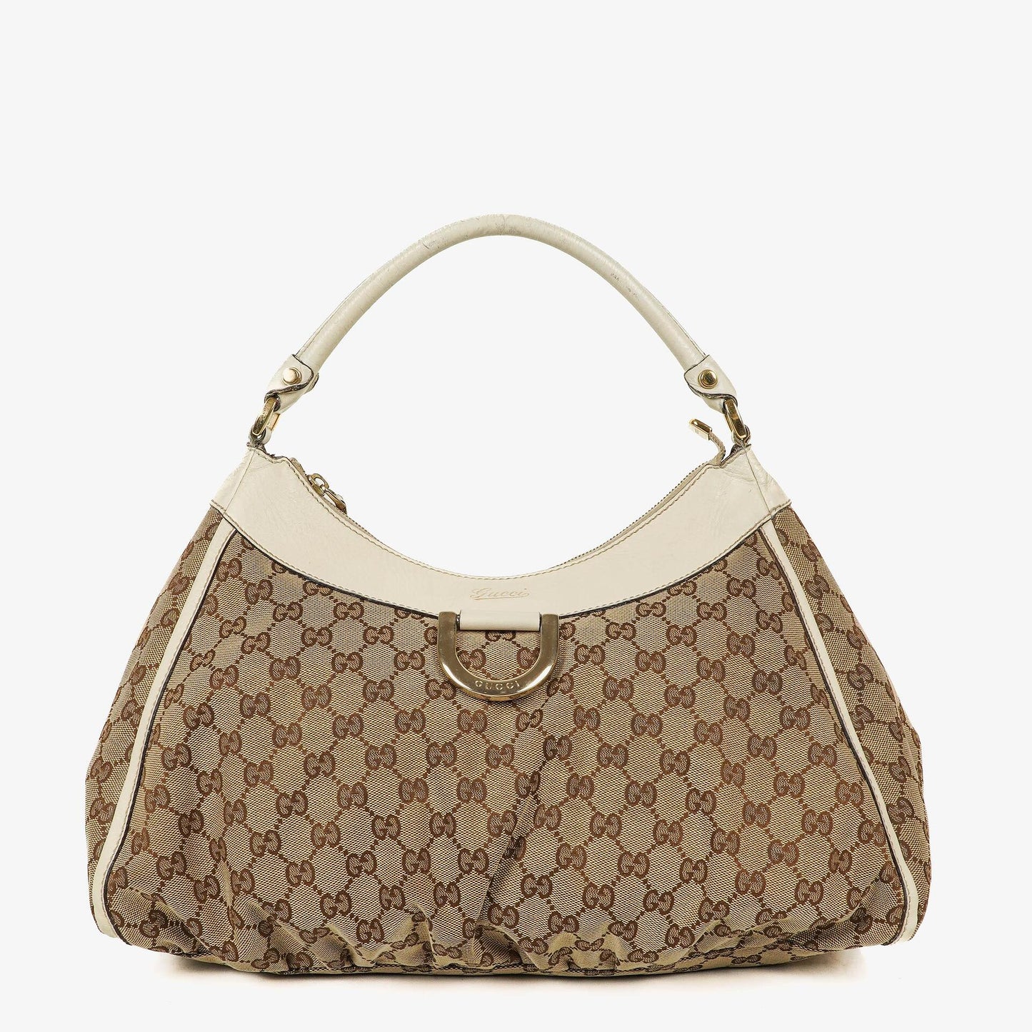 Gucci D Gold Ring Monogram Hobo Bag