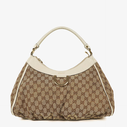 Gucci D Gold Ring Monogram Hobo Bag
