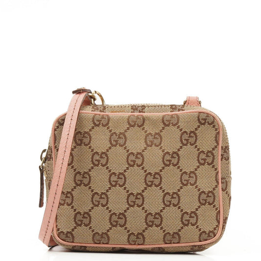 Gucci GG Monogram Pink/Beige Crossbody Bag