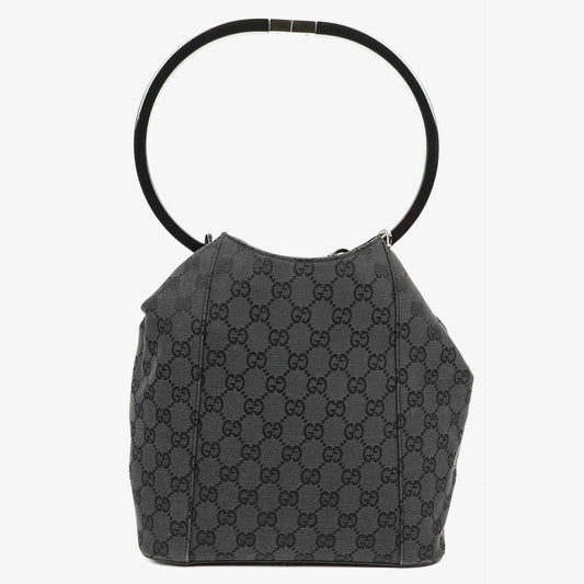 Gucci Loop Bucket Monogram Tote Black