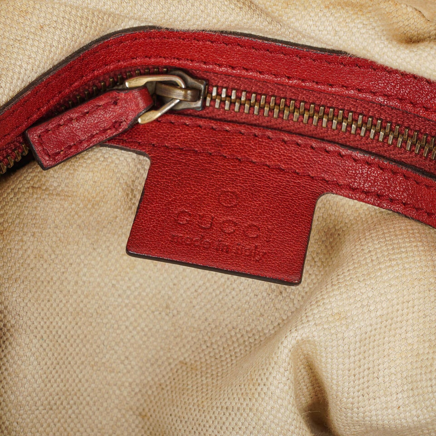 Gucci Miss GG Original Beige/Raspberry GG Canvas Hobo Bag
