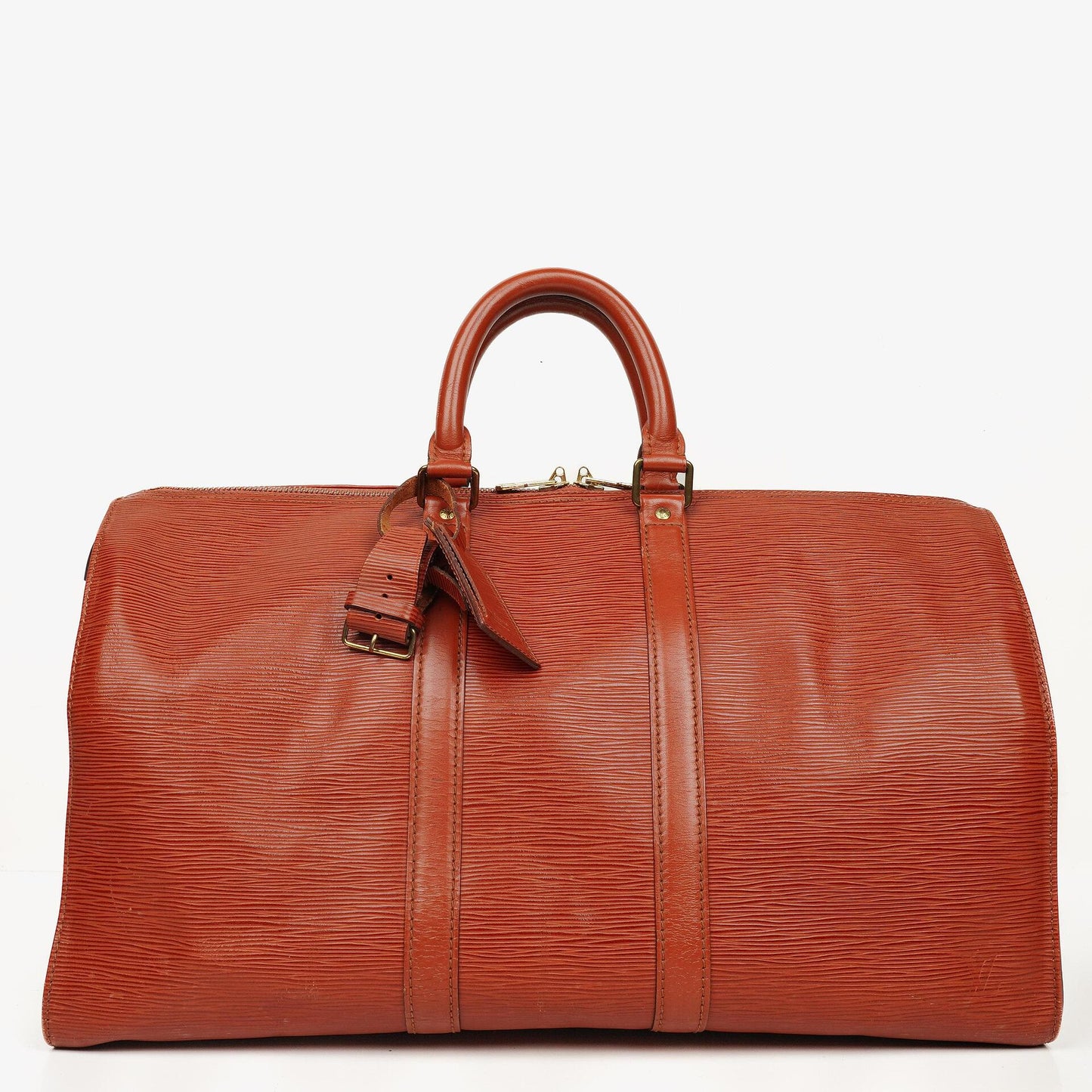 Louis Vuitton Keepall 45 Brown EPI Leather Travel Bag