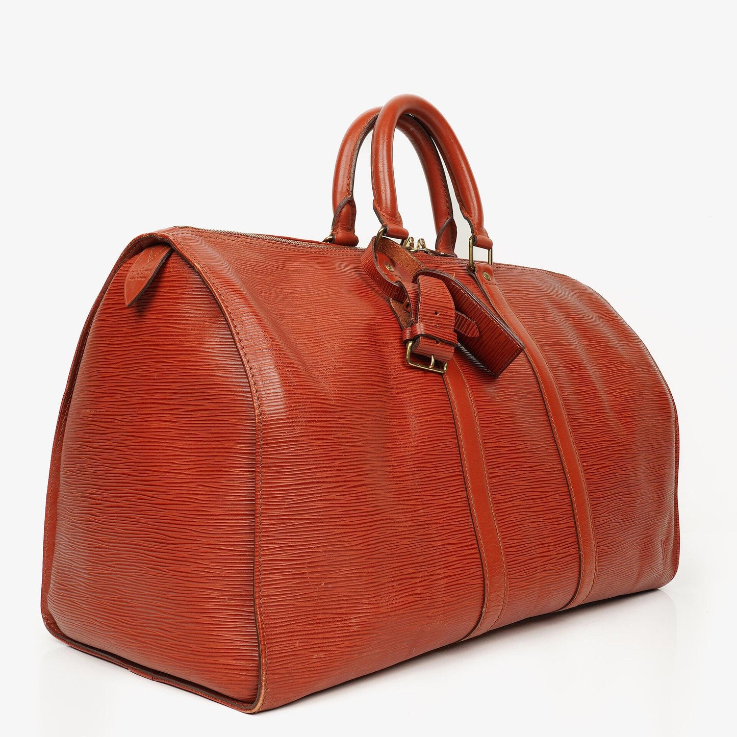 Louis Vuitton Keepall 45 Brown EPI Leather Travel Bag